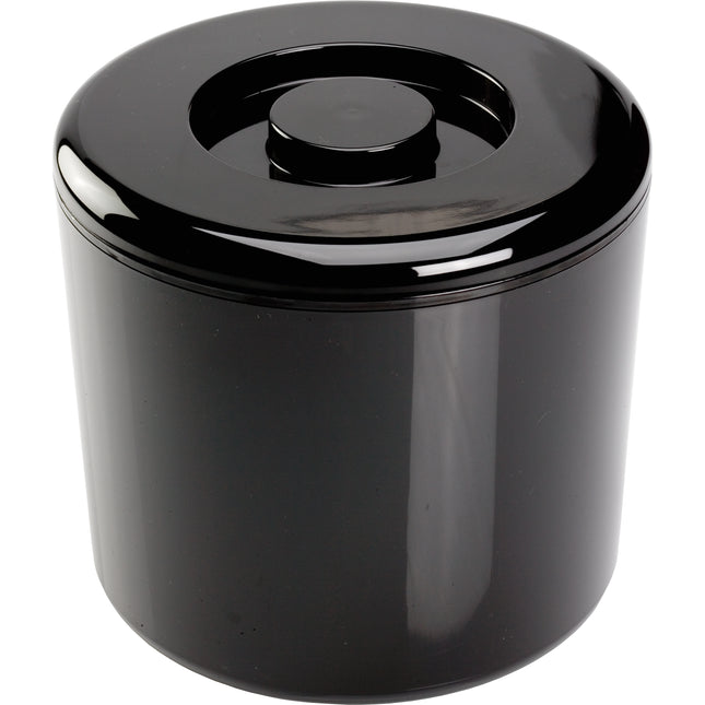 Ice Box round black with drain inlet 8 L