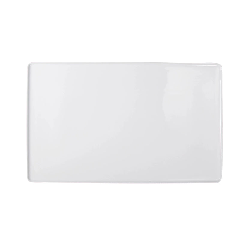 1/1 GN Plate White Rectangle 2/box