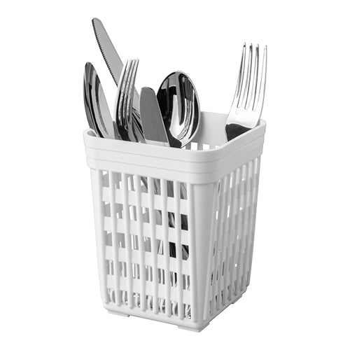 Cutlery Cup Square Plastic