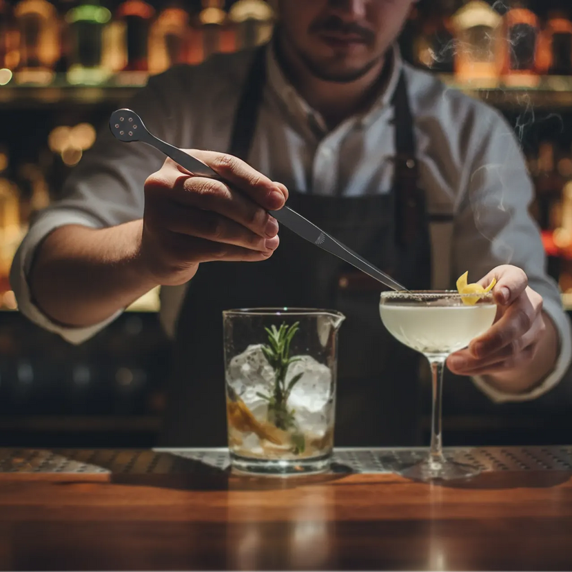 Tweezer with spoon Stainless Steel 27 cm