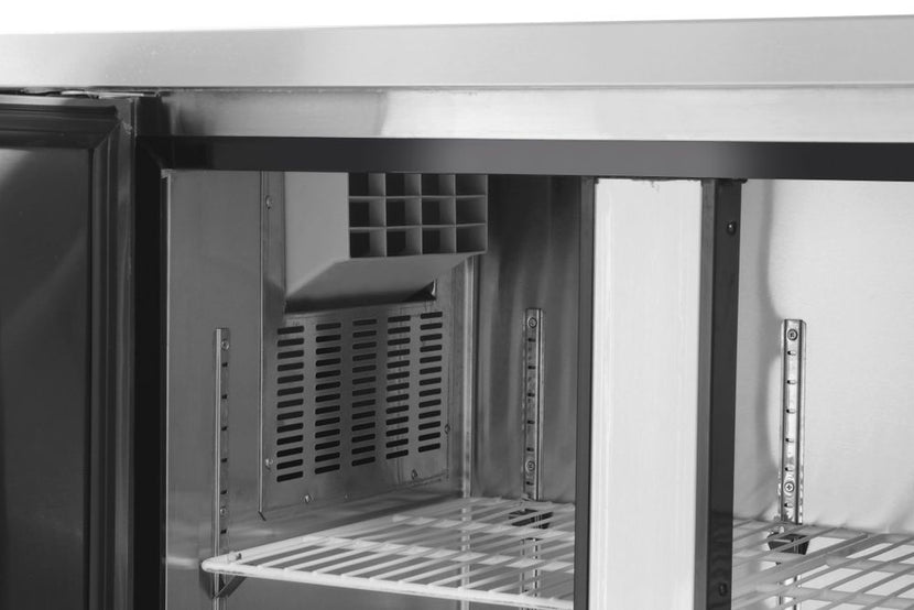 Refrigerated workbench 3 doors 390 l Kitchen Line 1/box