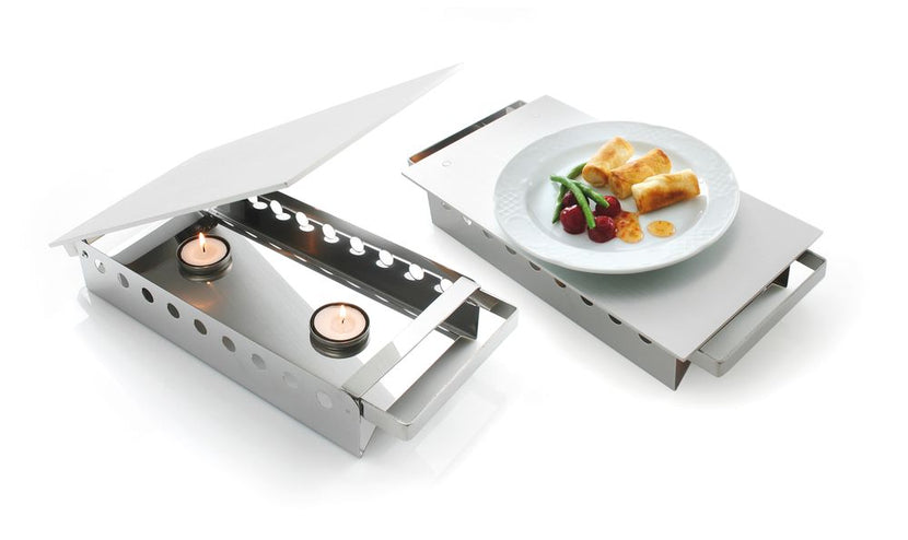 Dish warmer 3 burner stainless steel 450x180x65 mm 1/box