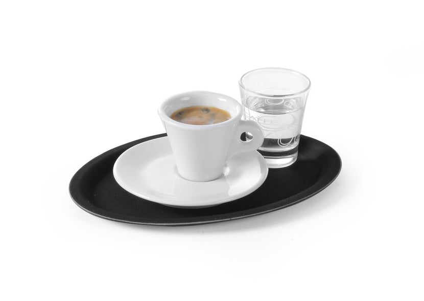 Tray black Oval210x290 mm Polyester 1/box