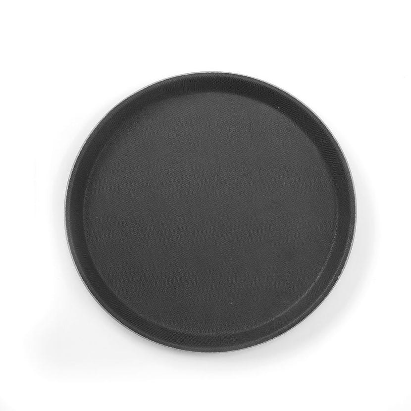 Tray black Round350 mm Polyester 1/box