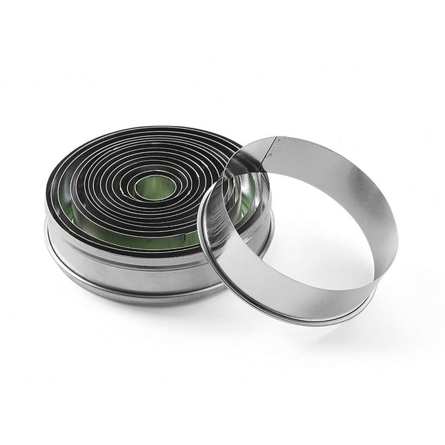 Uitsteekvorm set 14 deligrvs rond glad 19-112 mm 1/box