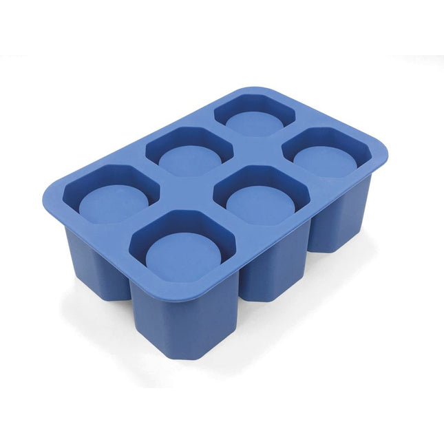 IJsblokjesvorm6 ice shots glazen silicone 1/box