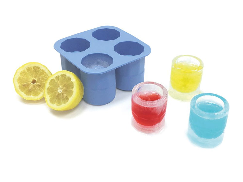 Ice cube mold4 ice shots glasses silicone 1/box