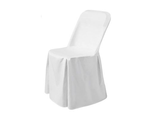 Folding chair cover white 1/box