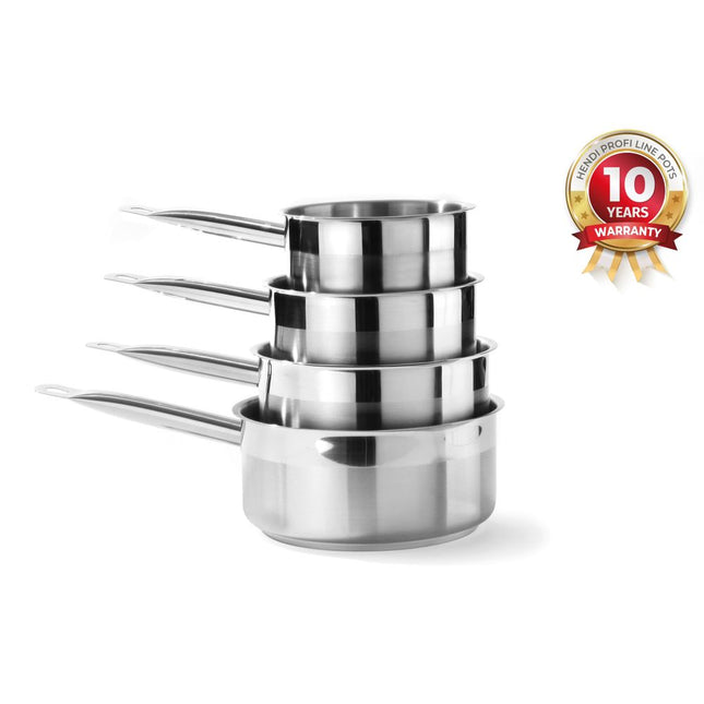 Steelpan rvs laag 140x70 mm1,2 l z/deksel Profi Line 1/box