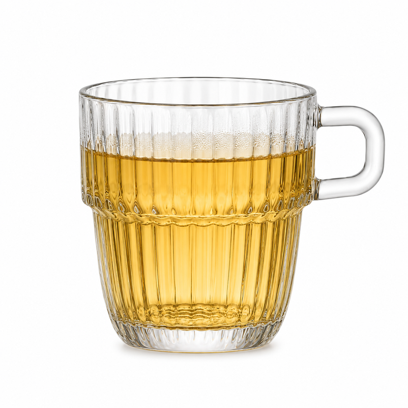 Barshine glazen theekopje 250 ml – helder theeglas voor cafe, lunchroom en restaurant