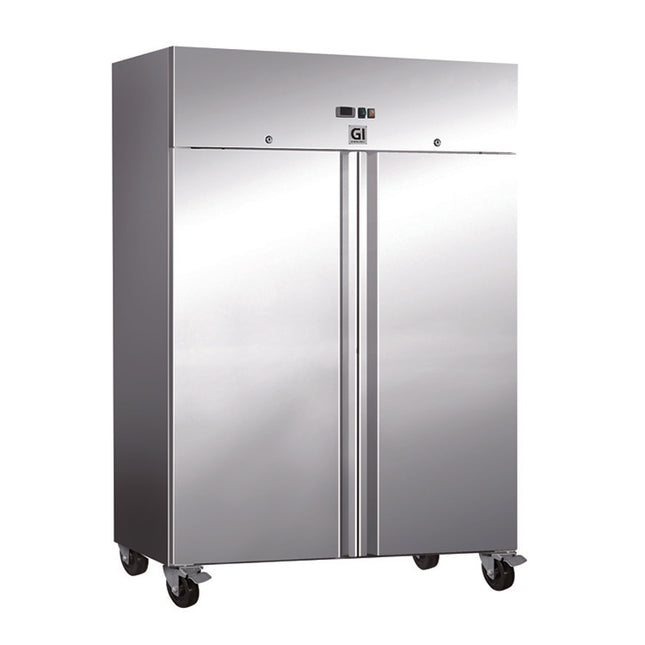 GI Rvs Vriezer 1200 Liter Dubbeldeurs