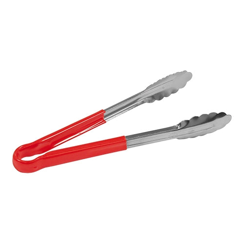 Serving tongs 25 cm Red