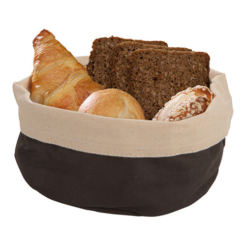 Bread bag Canvas Ø 20 cm Black