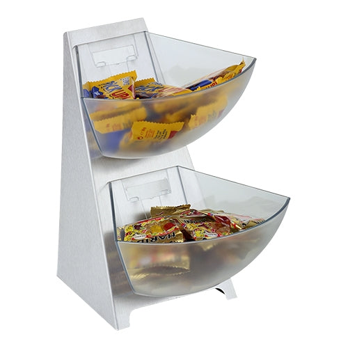 Dispenser Rack 2-tier stainless steel