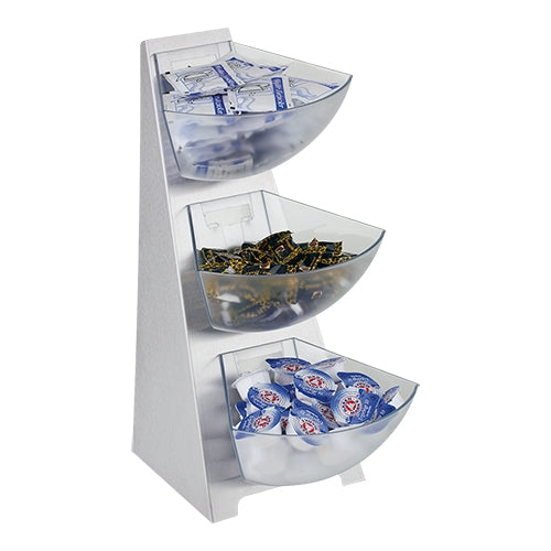 Dispenser Rack 3-tier stainless steel