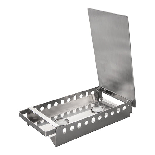 Dish warmer 2 burner stainless steel/alum.