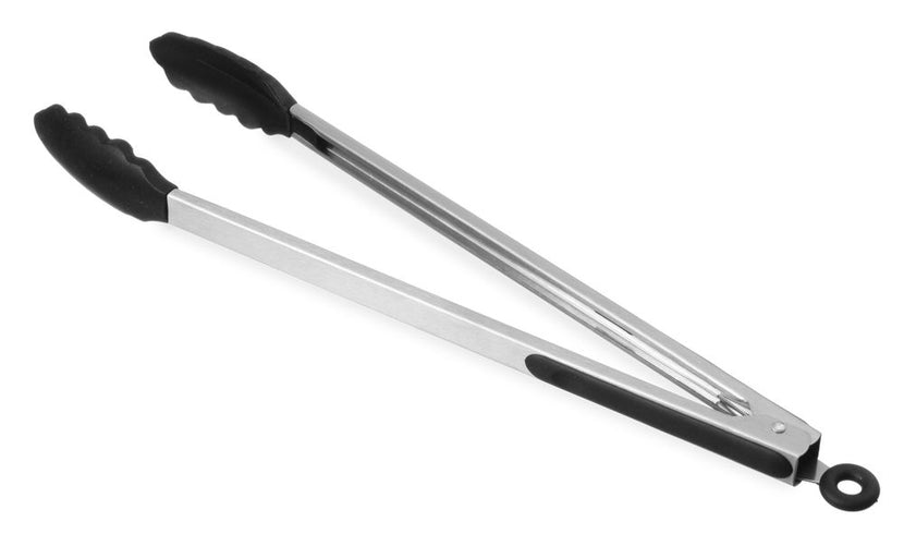 Serving tongs soft grip 400 mm with heat resistant. silicone jaw 1/bo