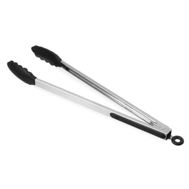 Serving tongs soft grip 400 mm with heat resistant. silicone jaw 1/bo