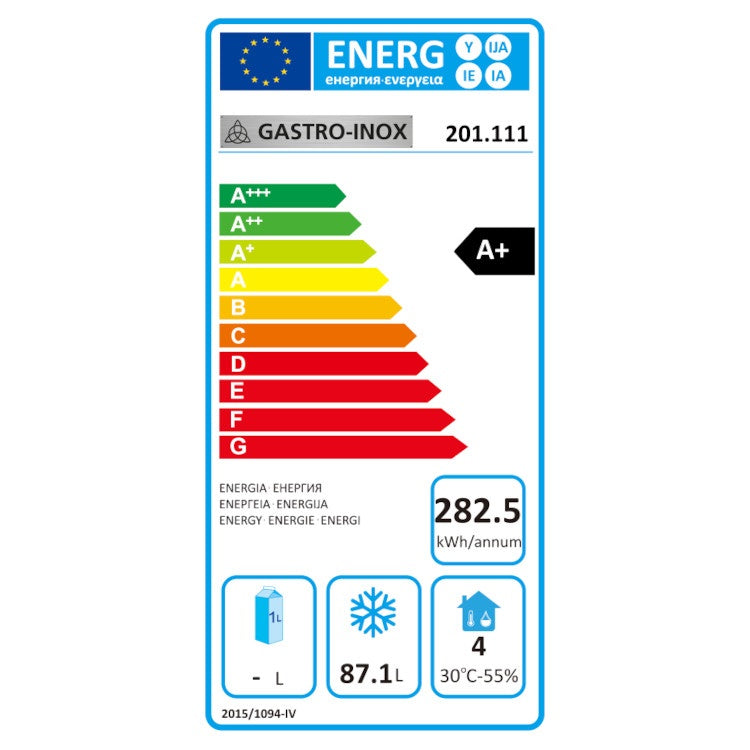 GI Rvs Vrieskast Tafelmodel 200 Liter