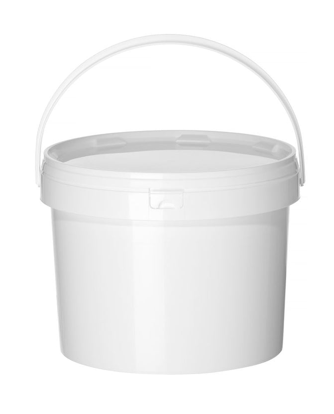 Bucket with lid 290x220 mm11.5 l white PP 1/box