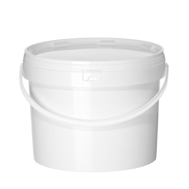 Bucket with lid 290x220 mm11.5 l white PP 1/box