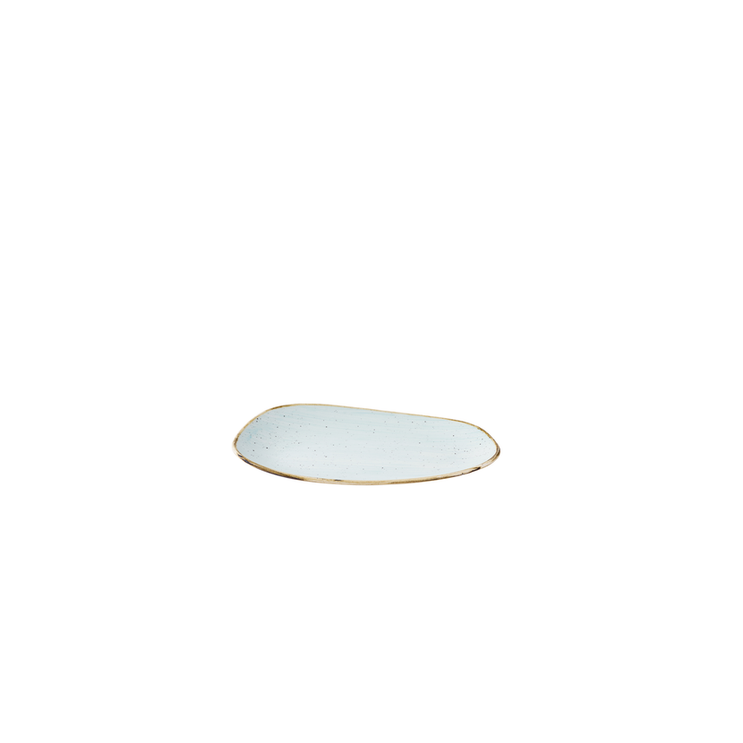 Stonecast Duck Egg Opal Organic Oblong Plate 22x13 cm 12/box