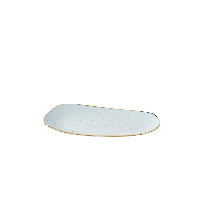 Stonecast Duck Egg Opal Organic Oblong Plate 35x18.5cm 6/box