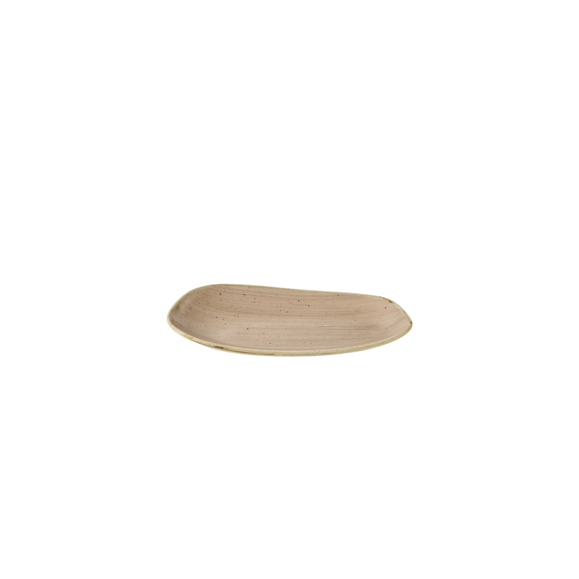 Stonecast Truffle Opal Organic Oblong Plate 26x15 cm 12/box