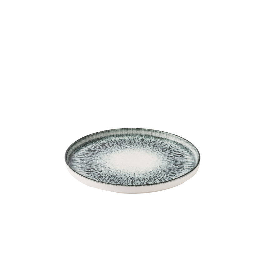 Lume Black Walled Plate 26 cm 6/box