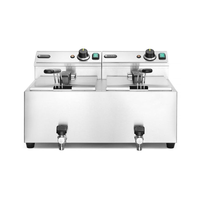 Deep fryer MasterCook 2x8 lwith tap 230V 2x3500W 1/box