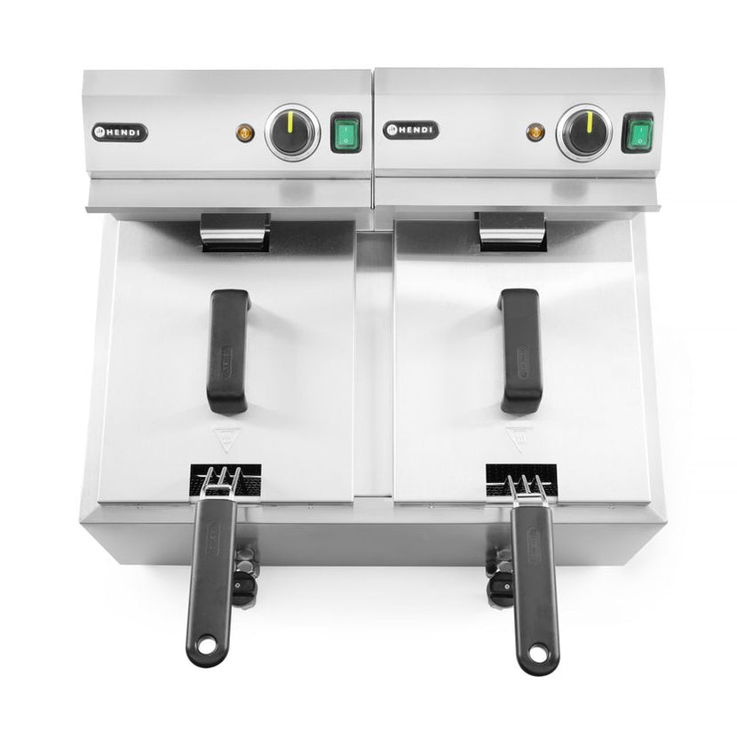 Friteuse MasterCook 2x8 lmet kraan 230V 2x3500W 1/box