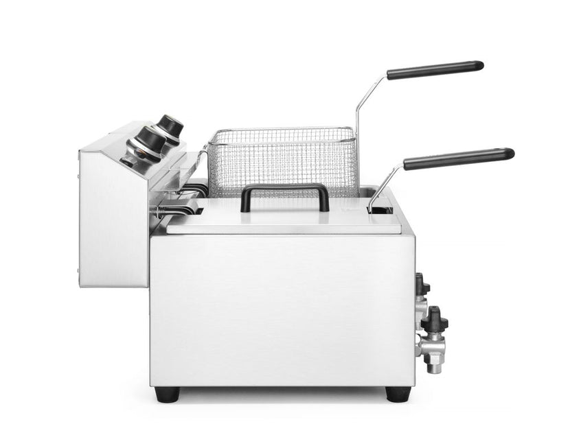 Friteuse MasterCook 2x8 lmet kraan 230V 2x3500W 1/box
