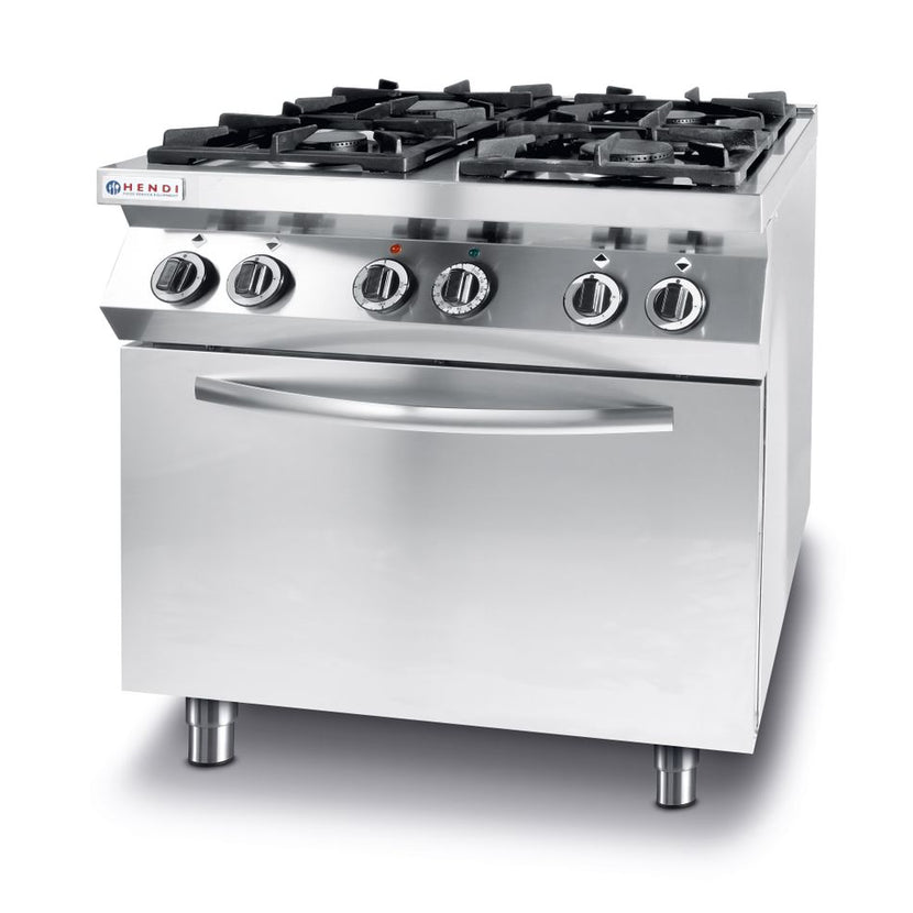 Gas stove4 burner convection oven - GN 1/1 1/box