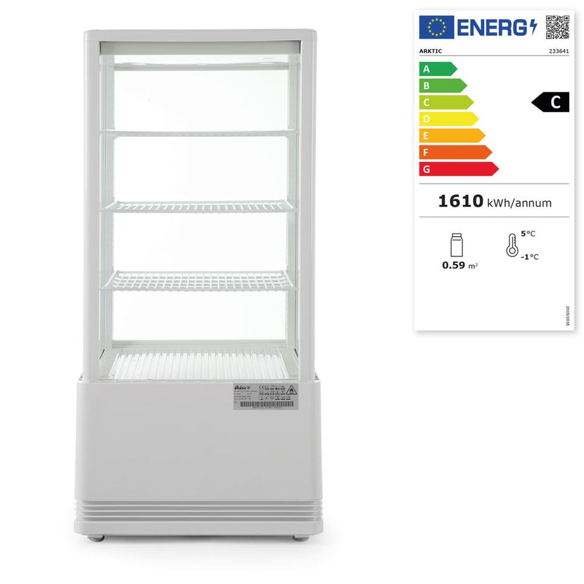 Refrigerated display cabinet white78 l anti-condensation 966 mm high 1/box