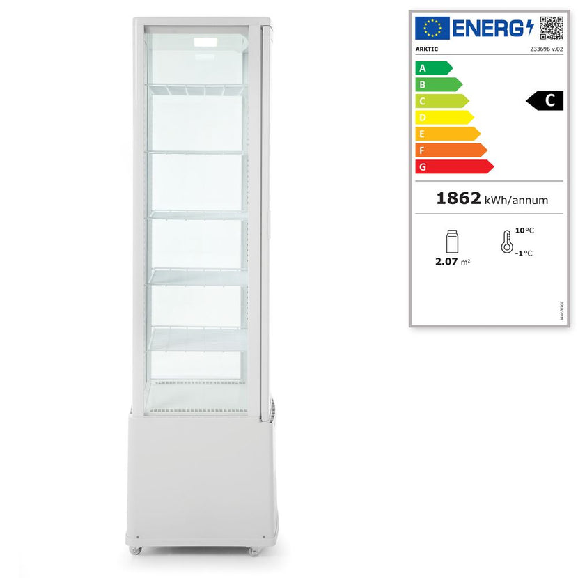 Refrigerated display cabinet black280 l anti-condensation 1913mm high 1/b