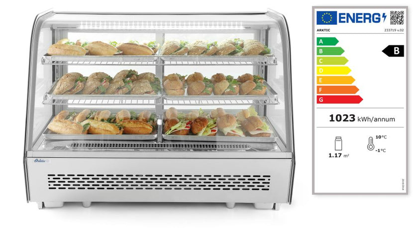 Table model refrigerated display case160 l 230V 160W 1/box