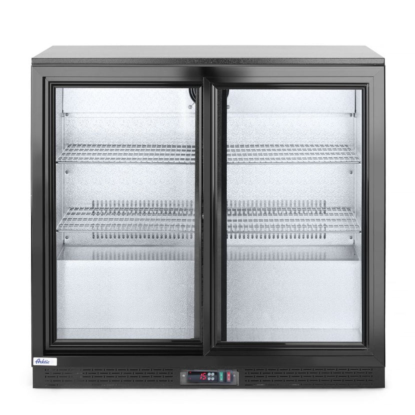 Backbar refrigerator with sliding doors - 228L 1/box