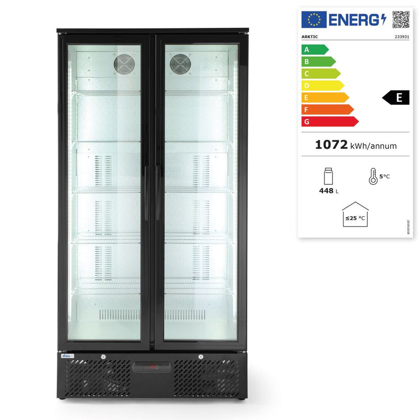Backbar refrigerator with sliding doors - 458 l 1/box