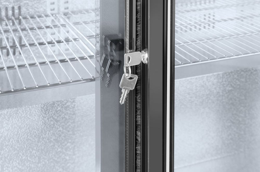 Backbar refrigerator with sliding doors - 228L 1/box