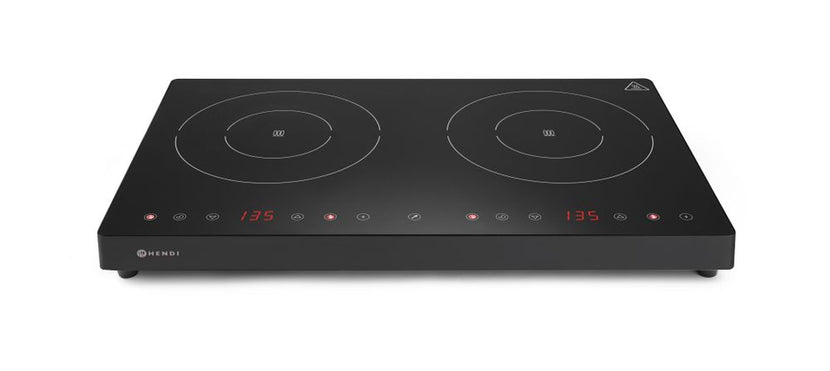 Double Induction Hob2000W+1500W Black Line 1/box