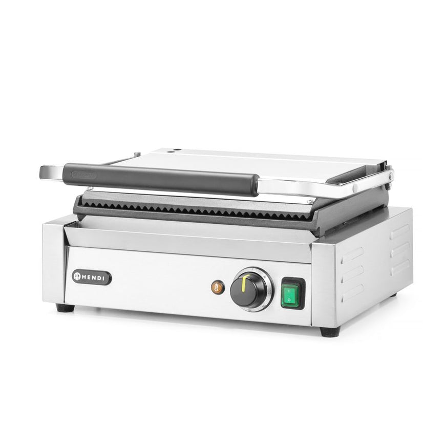 Contact grill Panini top ribbed bottom smooth 2200W 1/box