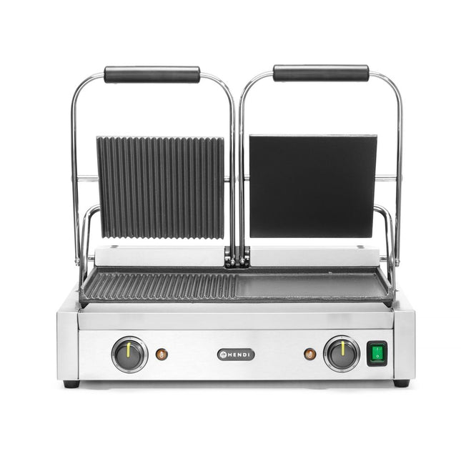 Contact grill double left smooth right ribbed 3600W 1/box