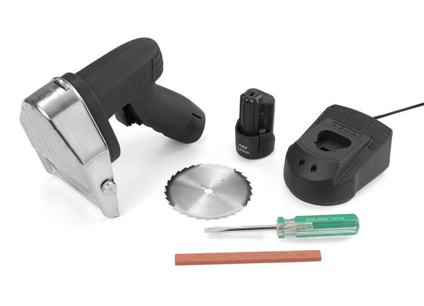 Kebabmes elektrisch draadloosglad- en kartelmes 80W 1/box