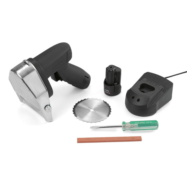 Kebabmes elektrisch draadloosglad- en kartelmes 80W 1/box