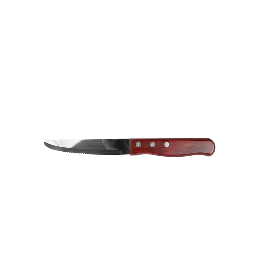 Steak Jumbo Knife red polywood round 25 cm