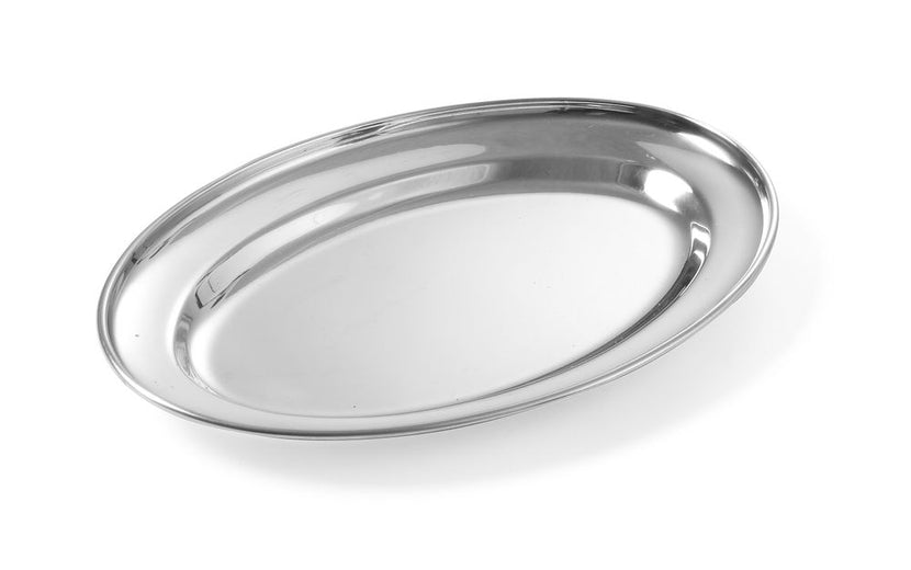 Dish oval stainless steel 190x140 mm 1/box