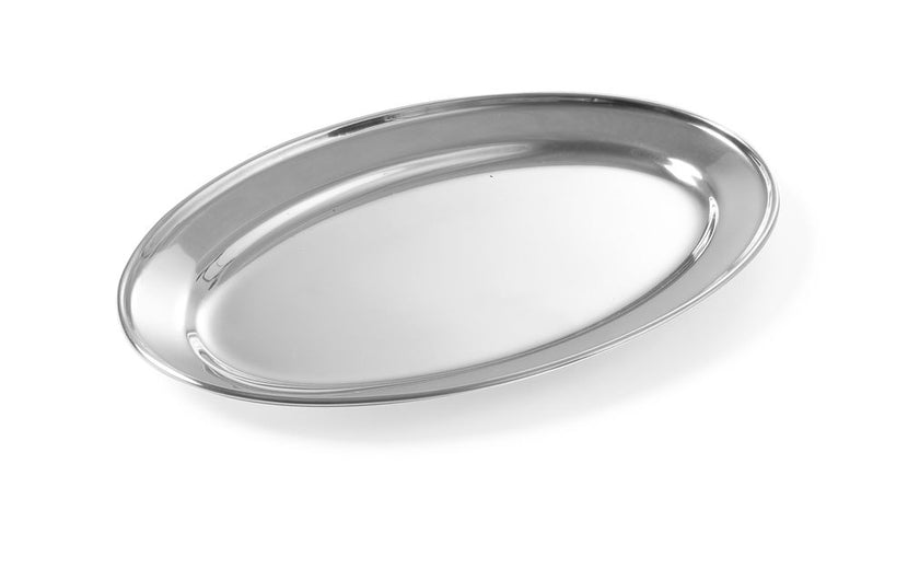Dish oval stainless steel 240x170 mm 1/box