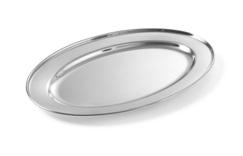 Dish oval stainless steel 400x260 mm 1/box