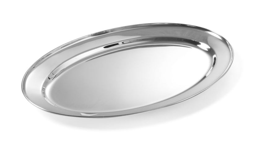 Dish oval stainless steel 450x290 mm 1/box