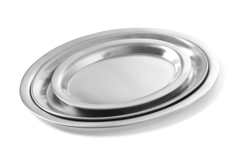 Coffee tray oval 285x220 mm stainless steel satin finish 1/box